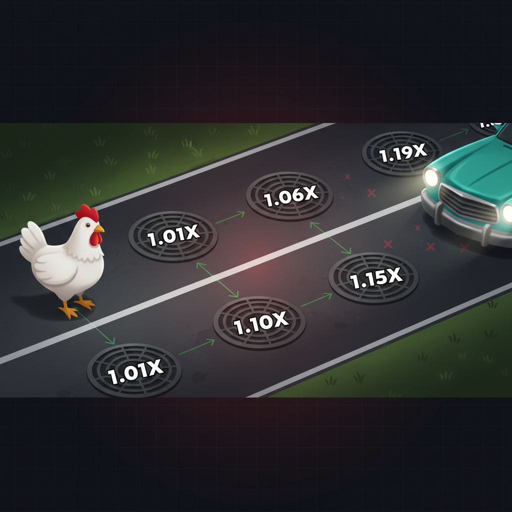 Chicken Road 2 spiegazione meccaniche con pollo e moltiplicatori