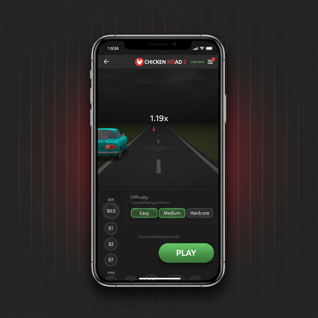 Chicken Road 2 - pannello scommesse su mobile
